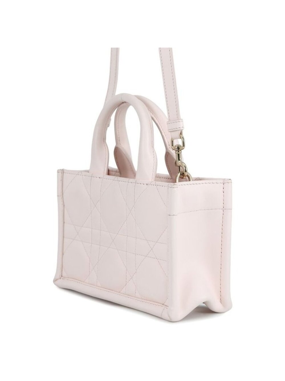 Dior Handbag Macro Cannage Book Tote Mini Calf Leather - Picture 2 of 10